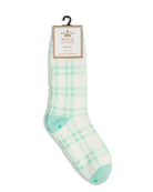 Plaid Snuggle Socks Jade One Size-Socks-The Royal Standard-The Lovely Closet, Women's Fashion Boutique in Alexandria, KY