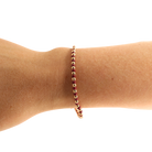 Maroon Demi Bracelet: Gold / Standard 6.75 inch-bracelets-Beaded Blondes-The Lovely Closet, Women's Fashion Boutique in Alexandria, KY