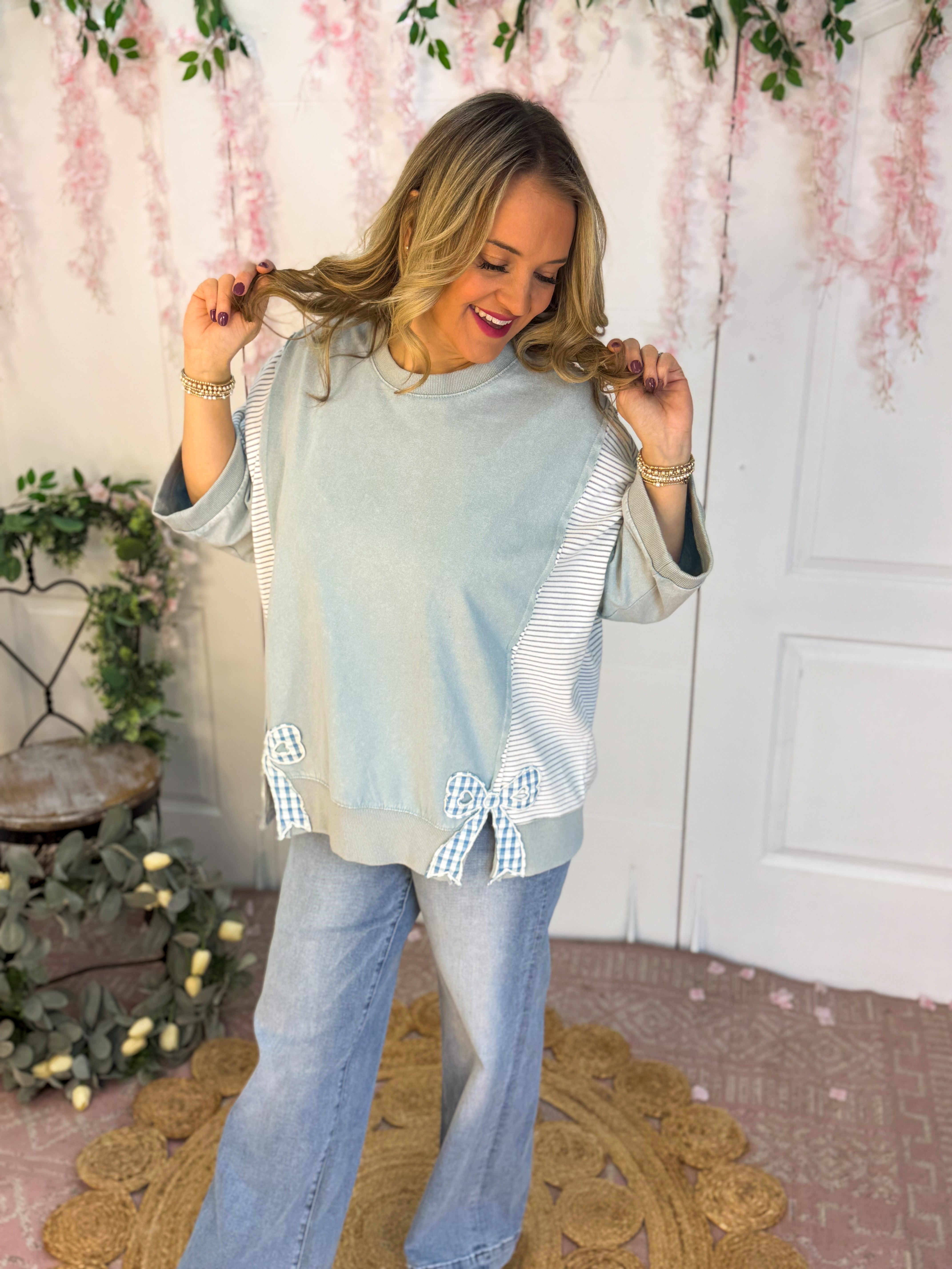 All the Right Details Top-100 Short Sleeve Tops-easel-The Lovely Closet, Women's Fashion Boutique in Alexandria, KY