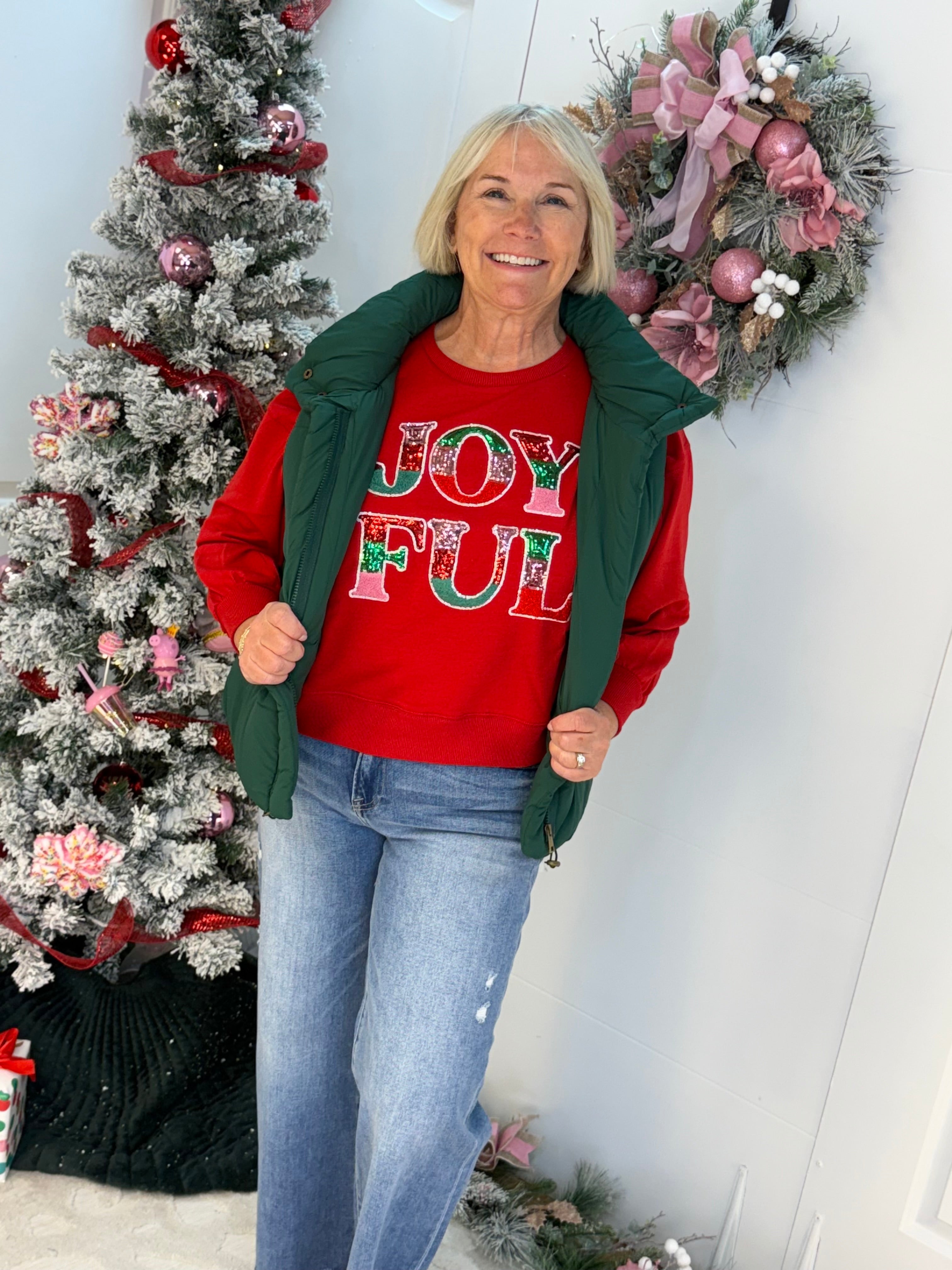 Weekend Puffer Vest - Hunter Green-170 Jackets/Outerwear-zenana-The Lovely Closet, Women's Fashion Boutique in Alexandria, KY