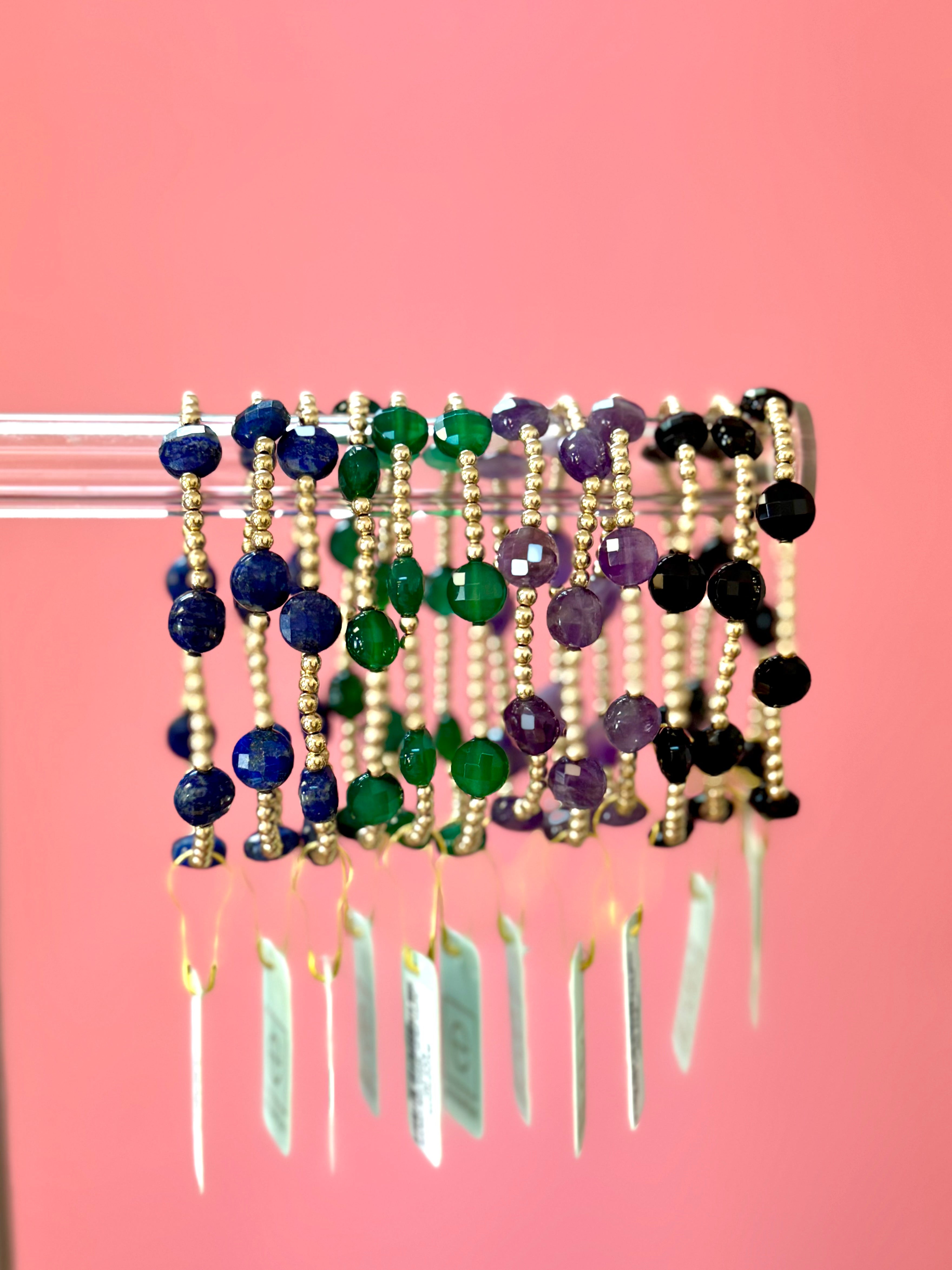 Admire Gold 3MM Bracelet - Green Onyx-260 eNewton-eNewton-The Lovely Closet, Women's Fashion Boutique in Alexandria, KY