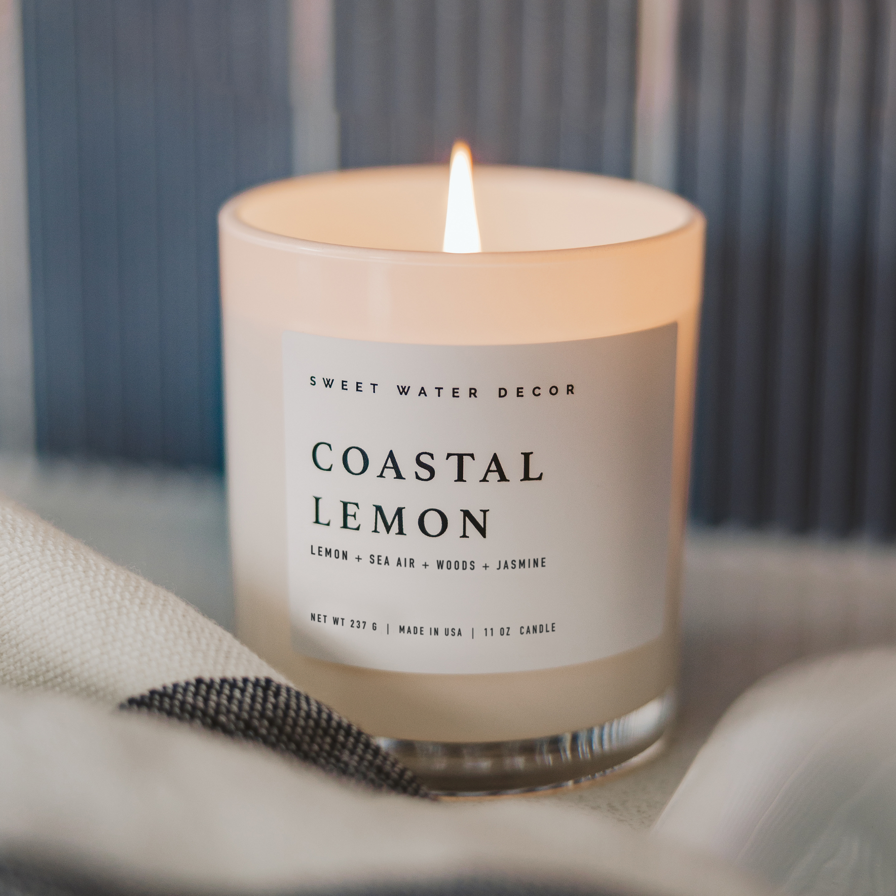 Coastal Lemon 11 oz Soy Candle-310 Gift-Sweet Water Decor-The Lovely Closet, Women's Fashion Boutique in Alexandria, KY