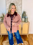Rosewood Utility Jacket-170 Jackets/Outerwear-She + Sky-The Lovely Closet, Women's Fashion Boutique in Alexandria, KY
