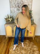 Subtle Heart Sweater-140 Sweaters-Blu Pepper-The Lovely Closet, Women's Fashion Boutique in Alexandria, KY