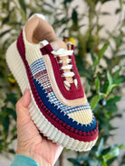 Corkys Adventure Burgundy Multi Sneaker-270 Shoes-Corkys-The Lovely Closet, Women's Fashion Boutique in Alexandria, KY