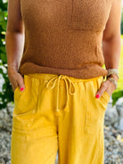 Day in the Life Pants - Mustard-240 Pants-The Lovely Closet-The Lovely Closet, Women's Fashion Boutique in Alexandria, KY