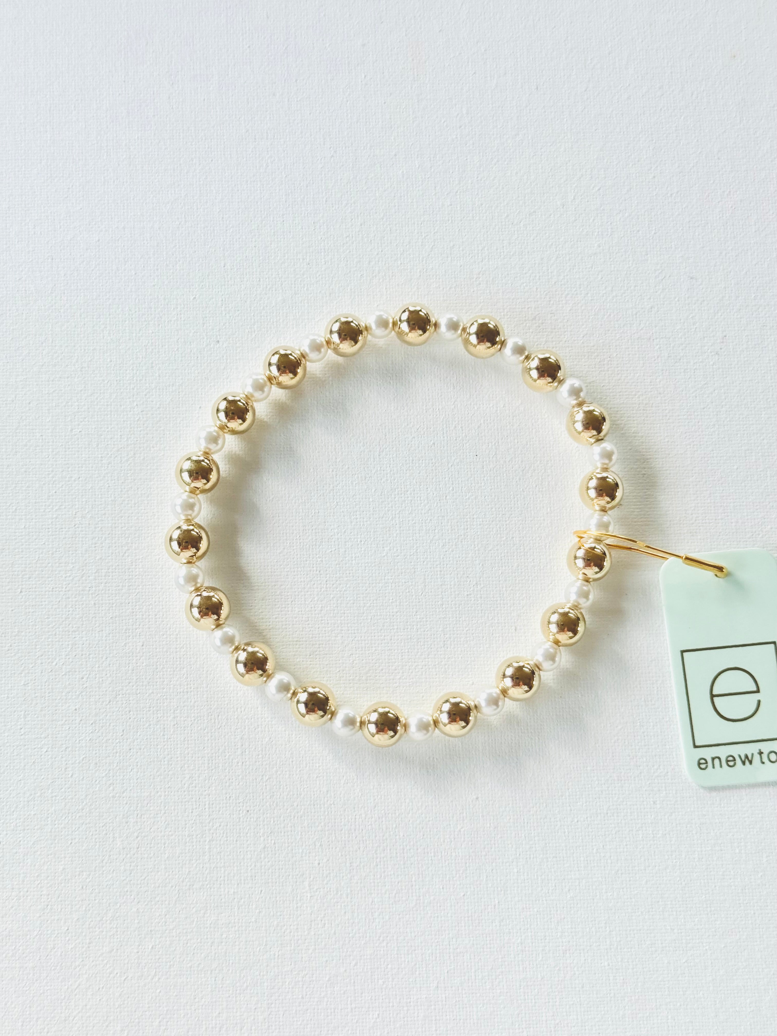 Pearl Grateful 6mm Gold-260 eNewton-eNewton-The Lovely Closet, Women's Fashion Boutique in Alexandria, KY