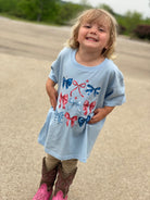 **PRE-ORDER**Youth Patriotic Ribbons and Bows T-Shirt-130 Graphics-The Lovely Closet-The Lovely Closet, Women's Fashion Boutique in Alexandria, KY