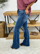 Risen - High Rise Raw Cut Bootcut Jeans-210 Jeans-The Lovely Closet-The Lovely Closet, Women's Fashion Boutique in Alexandria, KY