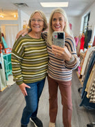 Charm Stripe Crochet Sweater-140 Sweaters-The Lovely Closet-The Lovely Closet, Women's Fashion Boutique in Alexandria, KY