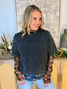 Football Sheer Layering Top-110 Long Sleeve Top-sweet generis-The Lovely Closet, Women's Fashion Boutique in Alexandria, KY