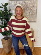 Autumn Breeze Sweater - Cinnamon-140 Sweaters-La Miel-The Lovely Closet, Women's Fashion Boutique in Alexandria, KY
