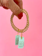Classic Gold Grateful 4mm Bead Bracelet-260 eNewton-eNewton-The Lovely Closet, Women's Fashion Boutique in Alexandria, KY