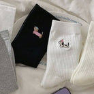 Dog Socks - Ankle Crew - White-280 Accessories-JOSSLYN by wall to wall-The Lovely Closet, Women's Fashion Boutique in Alexandria, KY