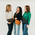 Chic Gold Studded Westlyn Bum Bag: Chocolate-290 Bag/Handbags-Pretty Simple-The Lovely Closet, Women's Fashion Boutique in Alexandria, KY