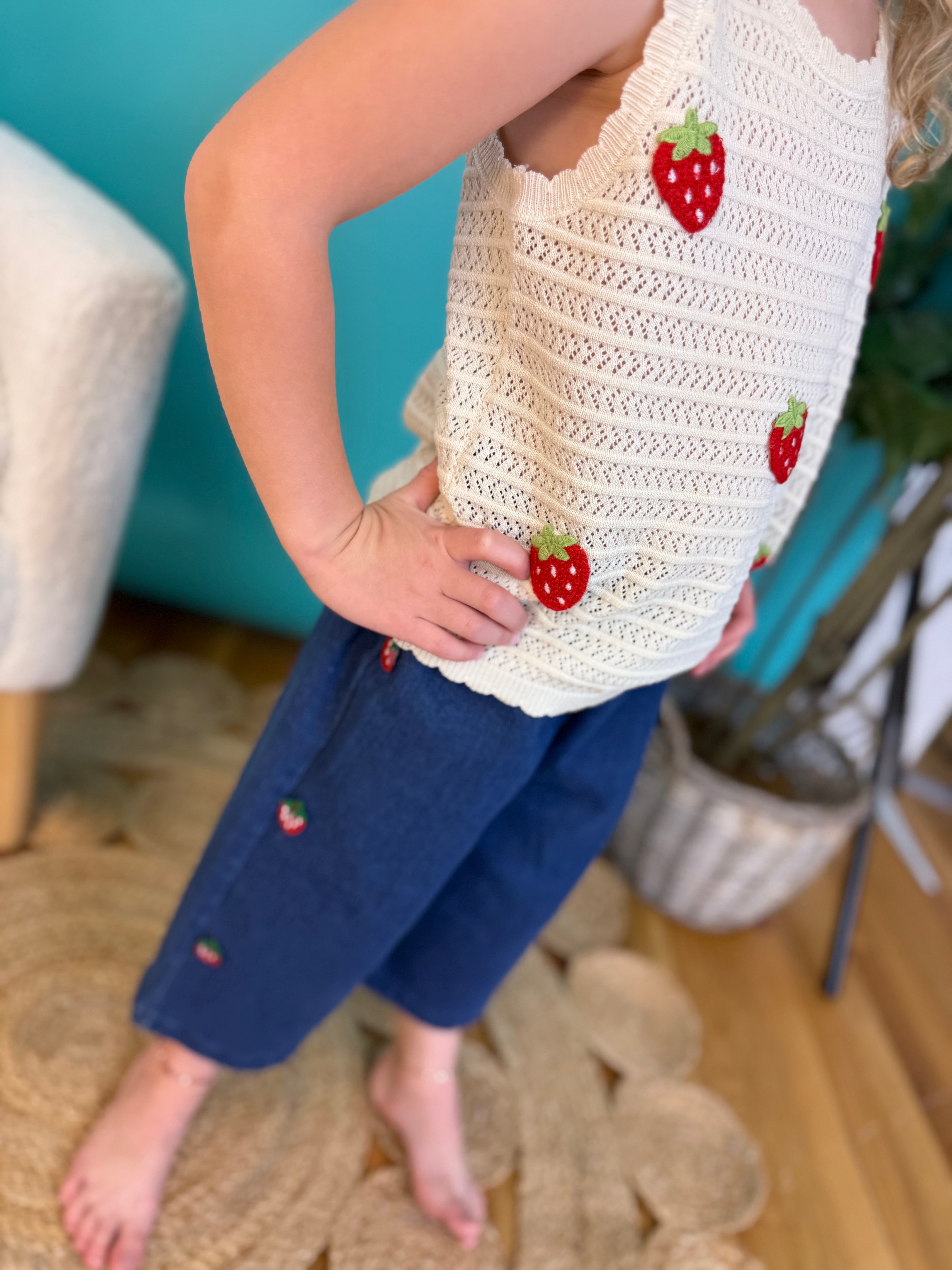 Spring Strawberry Set-360 Carolines Closet-Rylee Faith Designs-The Lovely Closet, Women's Fashion Boutique in Alexandria, KY