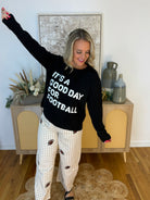 It's A Good Day For Football Soft Sweater-140 Sweaters-Panache Apparel Co.-The Lovely Closet, Women's Fashion Boutique in Alexandria, KY