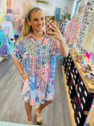 Modern Mix Dress-180 Dresses-Sage + Fig-The Lovely Closet, Women's Fashion Boutique in Alexandria, KY
