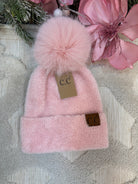 Pink Chenille Beanie-300 Headwear-The Lovely Closet-The Lovely Closet, Women's Fashion Boutique in Alexandria, KY