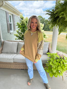 Harvest Wishes Pullover - Golden Olive-110 Long Sleeve Top-easel-The Lovely Closet, Women's Fashion Boutique in Alexandria, KY