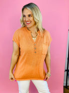 Destination Sunset Light Weight Knit Top-140 Sweaters-Doe and Rae-The Lovely Closet, Women's Fashion Boutique in Alexandria, KY