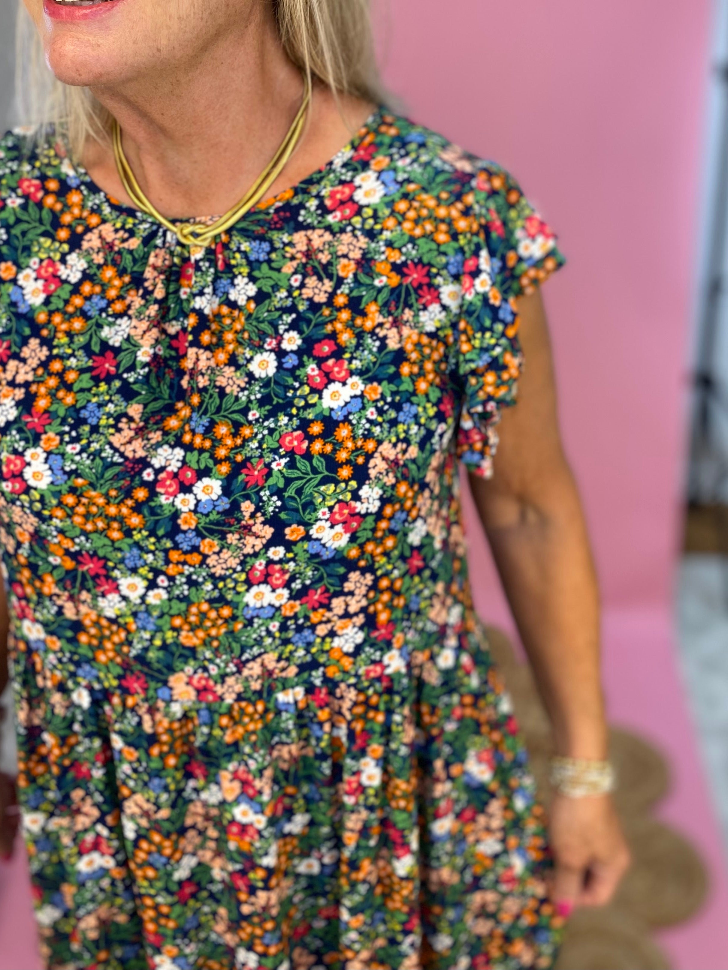 Talia Tied Necklace - WATERPROOF: Gold-250 Jewelry-Pretty Simple-The Lovely Closet, Women's Fashion Boutique in Alexandria, KY