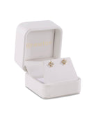 14KT Gold & Diamond Signature Cross Stud-Earrings-eNewton-The Lovely Closet, Women's Fashion Boutique in Alexandria, KY