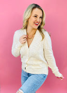 Fresh Air Button Cardigan - Off White-160 Cardigan/Kimonos-Be Cool-The Lovely Closet, Women's Fashion Boutique in Alexandria, KY