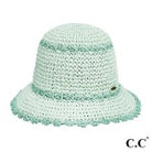 CC Straw Bucket Hat - SPF 55 Mint-300 Headwear-judson-The Lovely Closet, Women's Fashion Boutique in Alexandria, KY