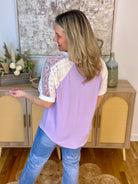 Fresh Lavender Top-100 Short Sleeve Tops-7th Ray-The Lovely Closet, Women's Fashion Boutique in Alexandria, KY
