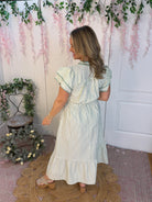 Spring Days Midi Dress - Sage-180 Dresses-Umgee-The Lovely Closet, Women's Fashion Boutique in Alexandria, KY