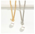 Pearl Toggle Chain Necklace-250 Jewelry-The Lovely Closet-The Lovely Closet, Women's Fashion Boutique in Alexandria, KY