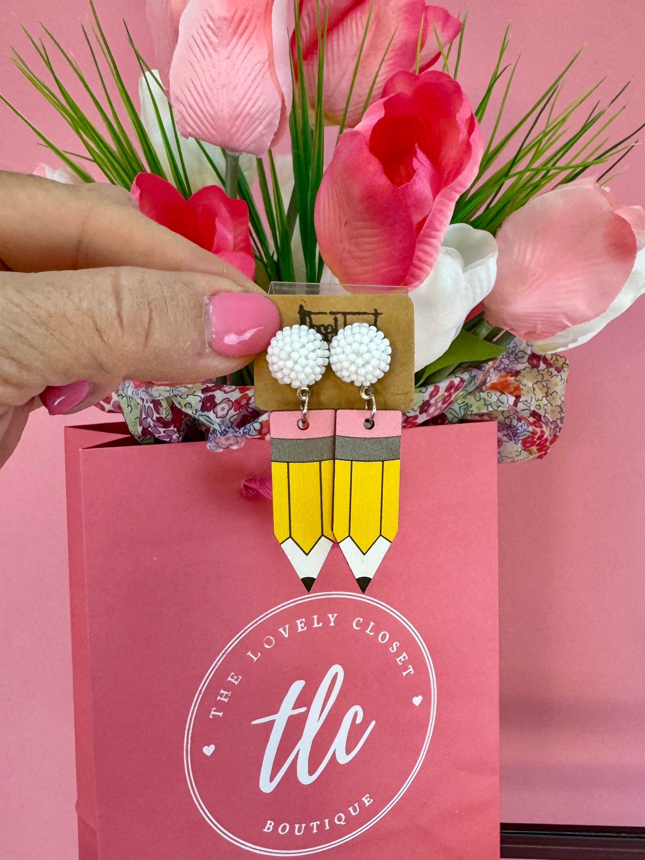 Best Teacher Ever Earring Collection-250 Jewelry-RH-The Lovely Closet, Women's Fashion Boutique in Alexandria, KY