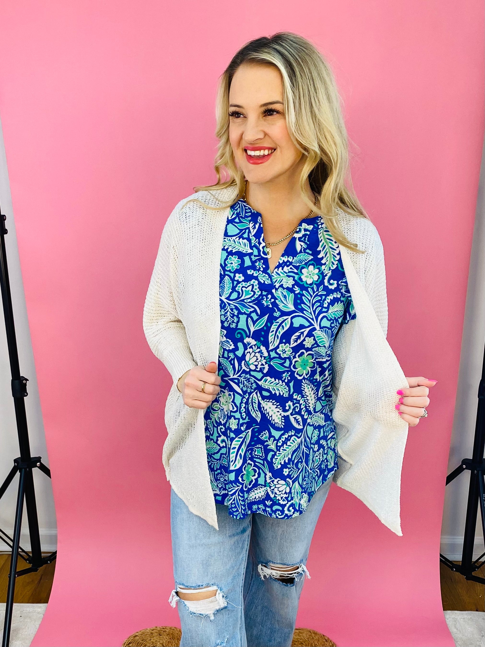 The Donna Top - Spirit of Spring-100 Short Sleeve Tops-The Lovely Closet-The Lovely Closet, Women's Fashion Boutique in Alexandria, KY