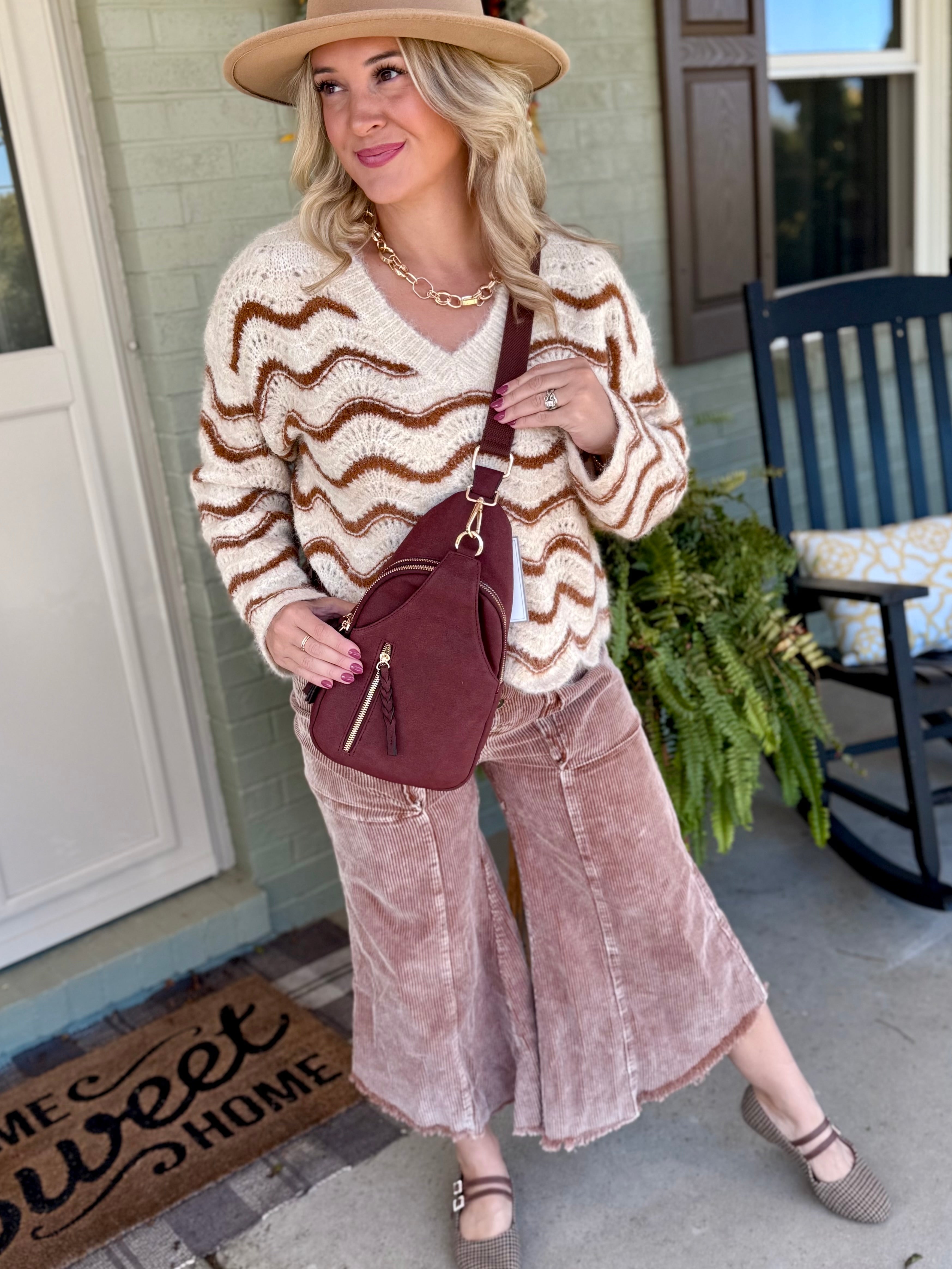 FINAL SALE - Maple Kiss Sweater-140 Sweaters-bibi-The Lovely Closet, Women's Fashion Boutique in Alexandria, KY