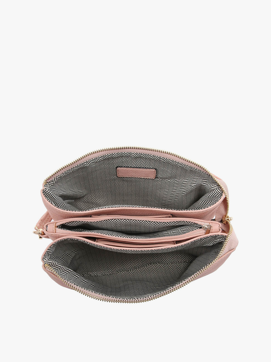 Izzy Crossbody w/ Guitar Strap: Camel-290 Bag/Handbags-Jen & Co.-The Lovely Closet, Women's Fashion Boutique in Alexandria, KY
