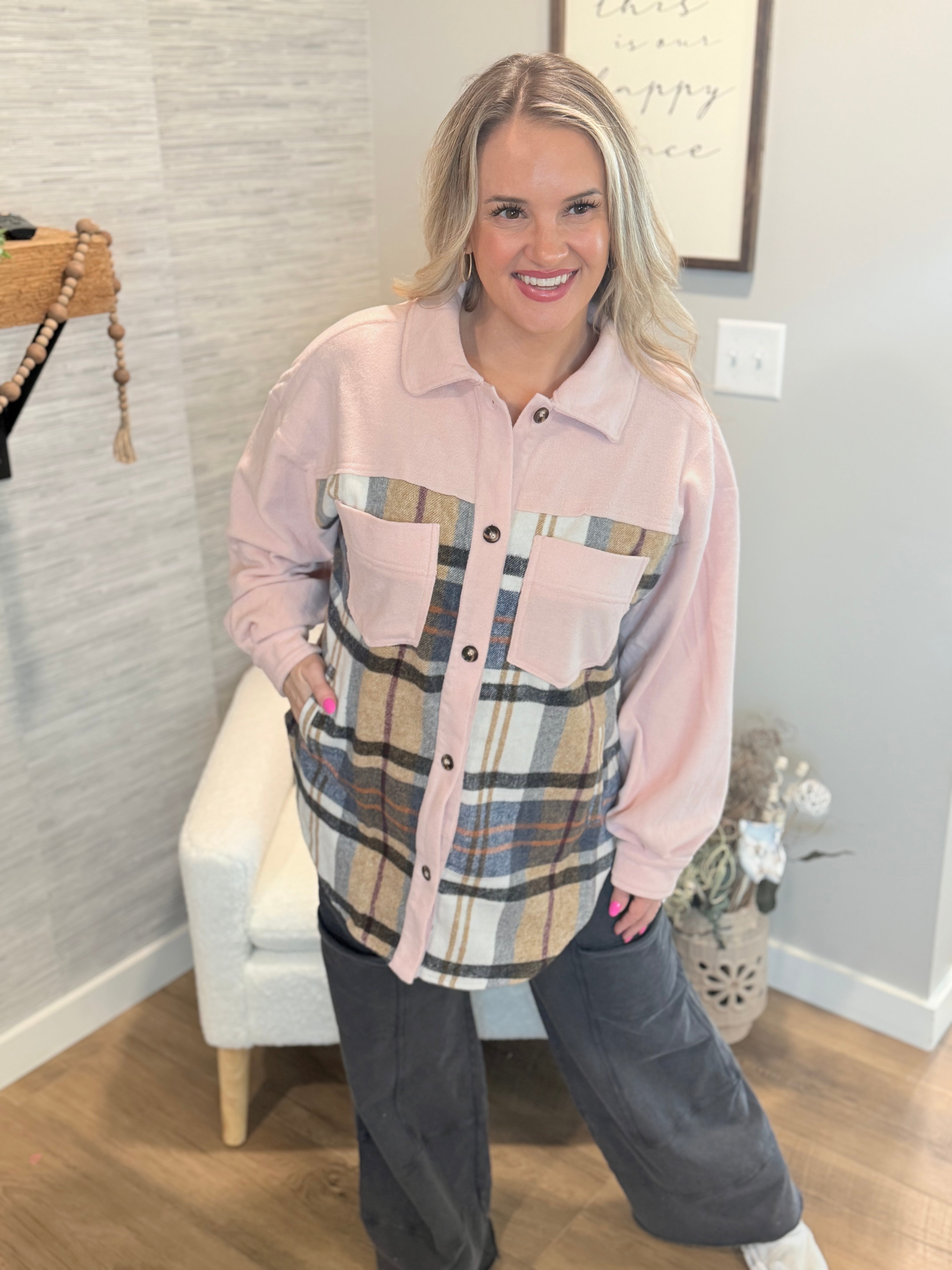 Cozy Getaway Shacket-110 Long Sleeve Top-bibi-The Lovely Closet, Women's Fashion Boutique in Alexandria, KY