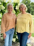 Thinking About Fall Top - Toasted Coconut-110 Long Sleeve Top-The Lovely Closet-The Lovely Closet, Women's Fashion Boutique in Alexandria, KY