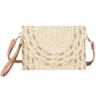 Woven Straw Clutch Cross Body Bag - Simply Tan & Natural-290 Bag/Handbags-judson-The Lovely Closet, Women's Fashion Boutique in Alexandria, KY