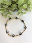 EXTENDS Admire Gold Bracelet — Hematite-260 eNewton-eNewton-The Lovely Closet, Women's Fashion Boutique in Alexandria, KY