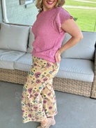 Floral Printed Cropped Pants-240 Pants-easel-The Lovely Closet, Women's Fashion Boutique in Alexandria, KY
