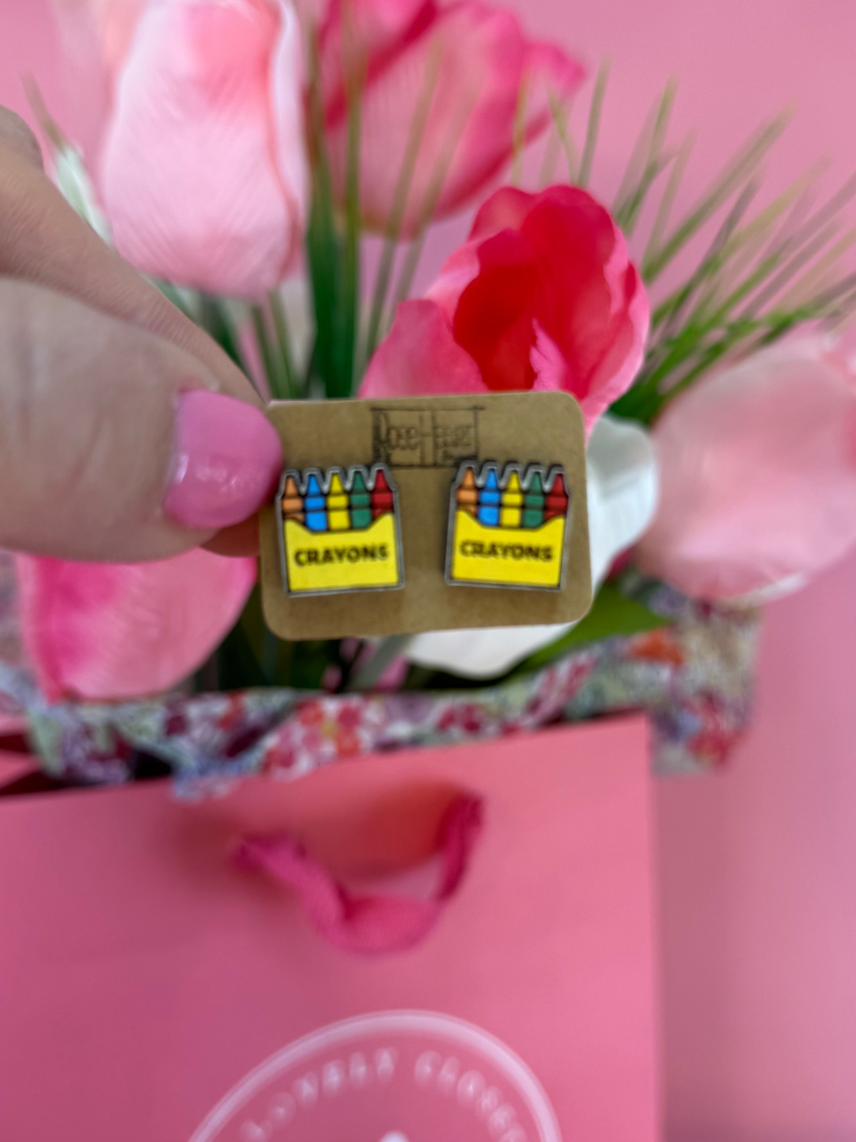 Best Teacher Ever Earring Collection-250 Jewelry-RH-The Lovely Closet, Women's Fashion Boutique in Alexandria, KY