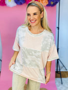 Camo Patchwork Top-100 Short Sleeve Tops-FANTASTIC FAWN-The Lovely Closet, Women's Fashion Boutique in Alexandria, KY