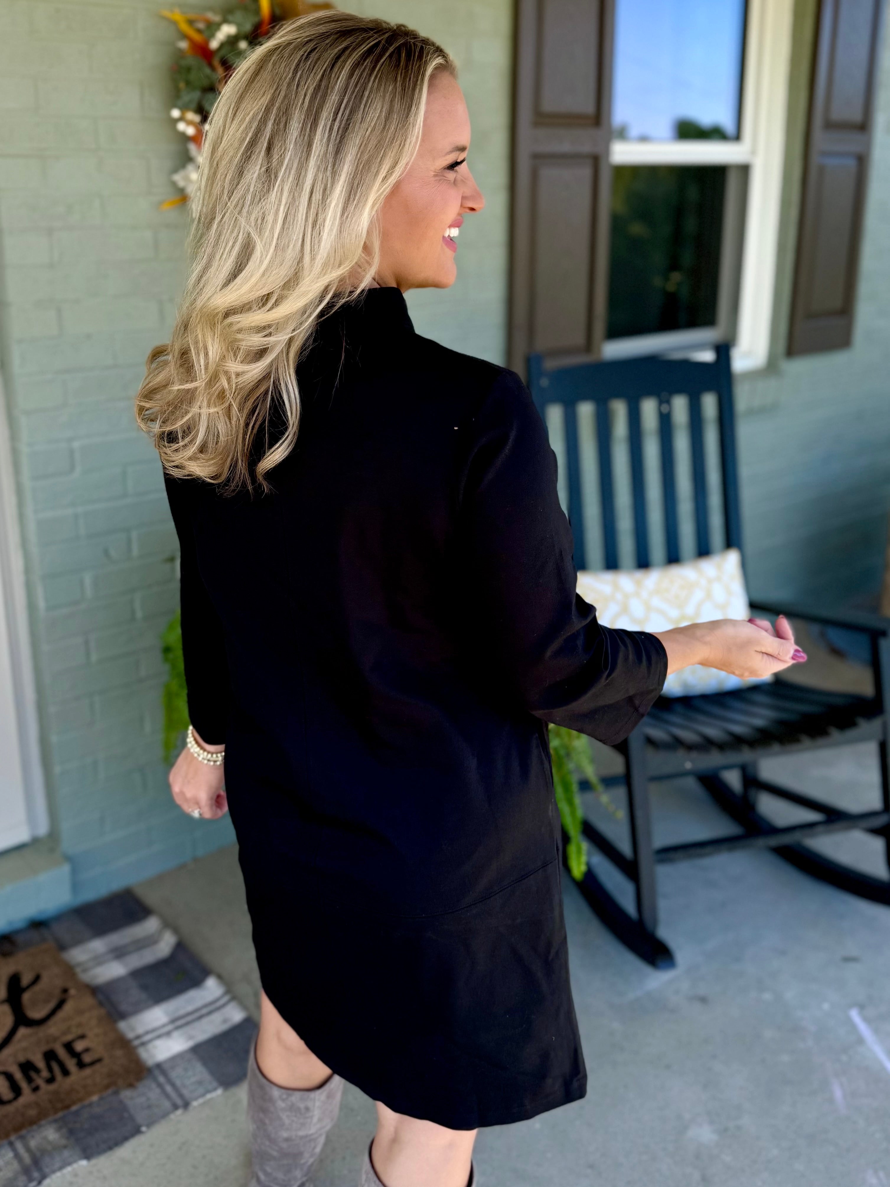 Magic A-Line Dress - Black-180 Dresses-Dear Scarlett-The Lovely Closet, Women's Fashion Boutique in Alexandria, KY