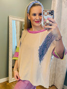 Winter Berry Relaxed Fit Top-100 Short Sleeve Tops-easel-The Lovely Closet, Women's Fashion Boutique in Alexandria, KY