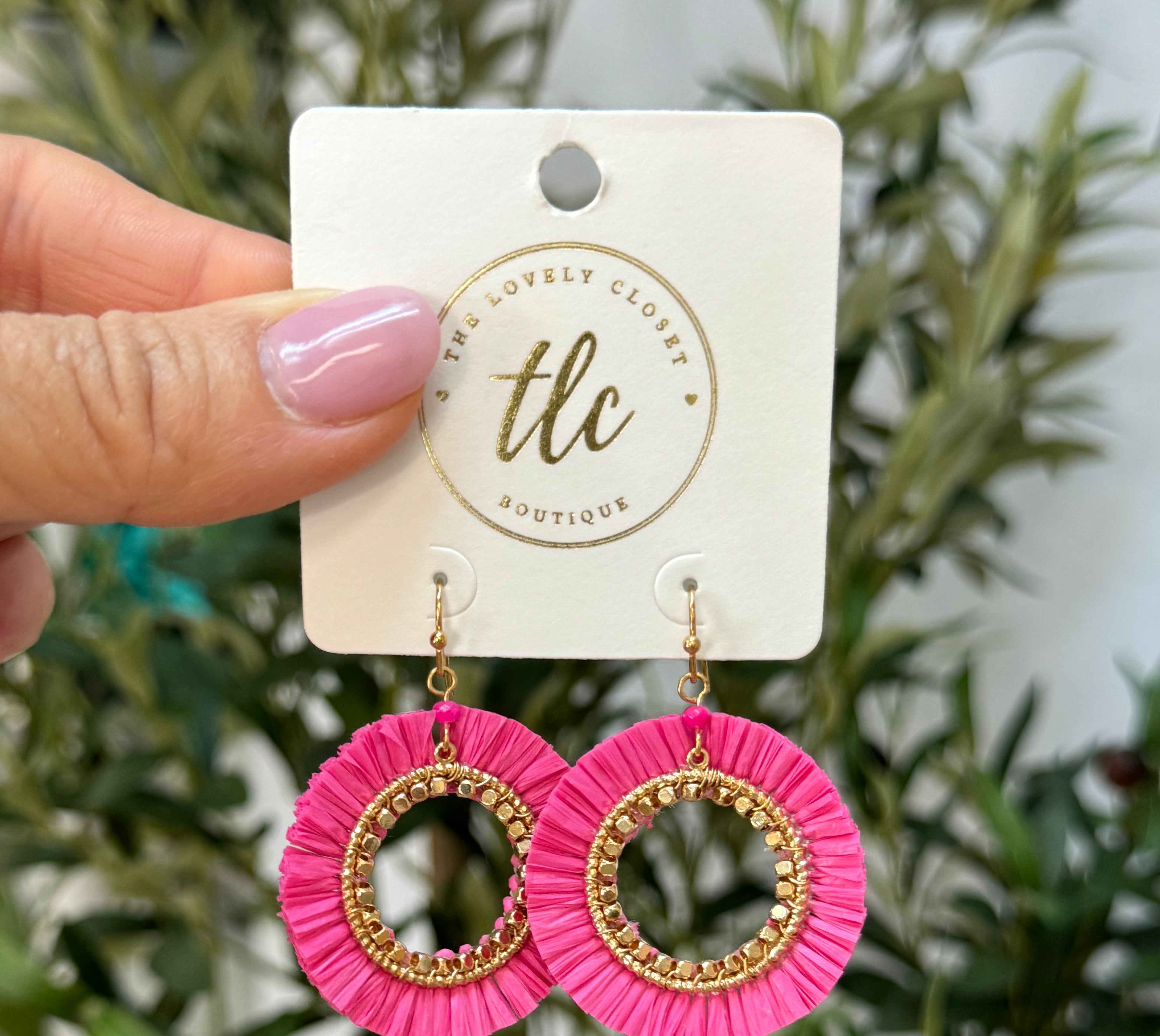 Oh So Pretty in Pink Earring-Earrings-The Lovely Closet-The Lovely Closet, Women's Fashion Boutique in Alexandria, KY