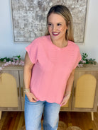 Feeling Refreshed Scalloped Edge Top - Pink-100 Short Sleeve Tops-Allie Rose-The Lovely Closet, Women's Fashion Boutique in Alexandria, KY
