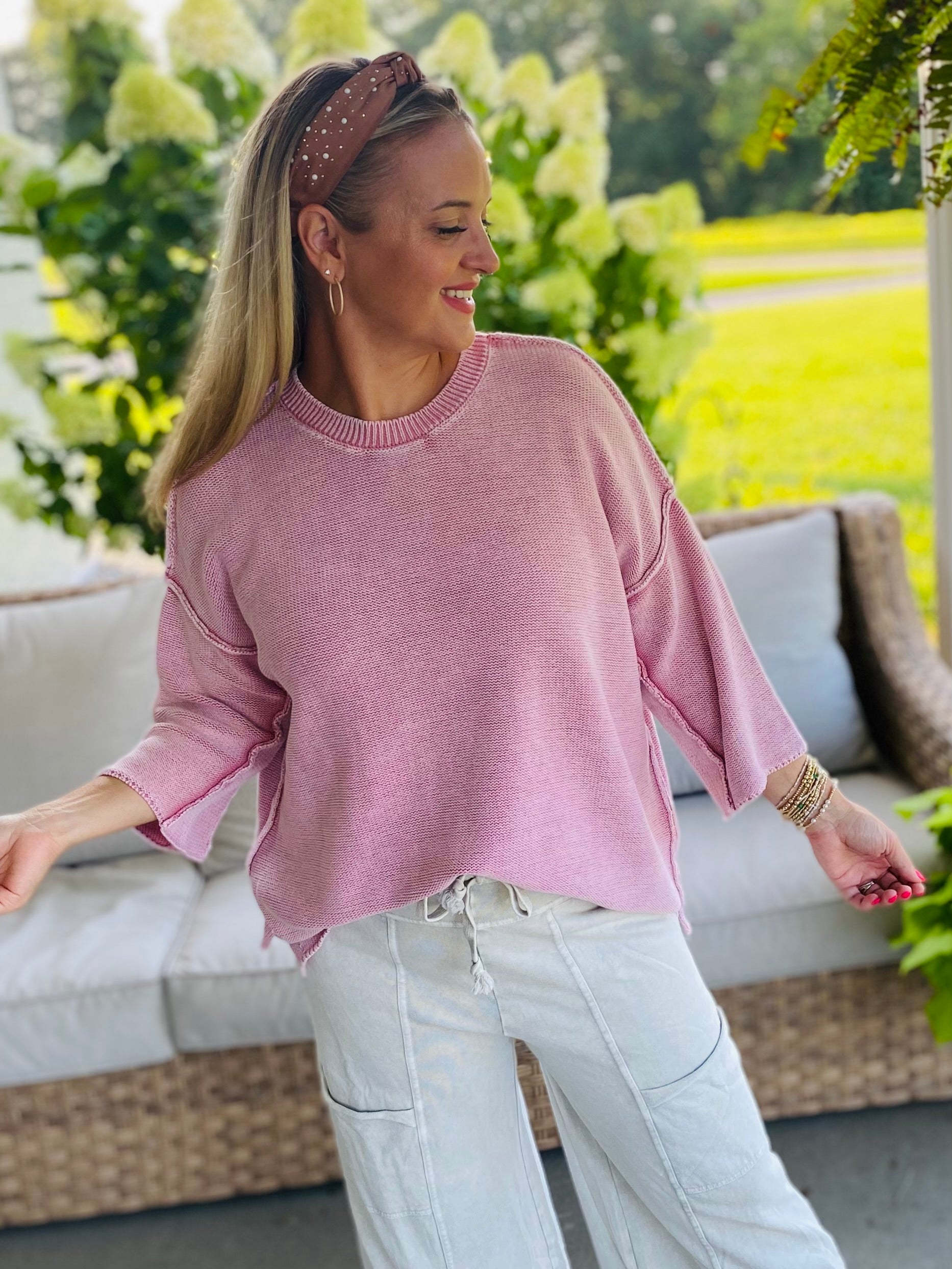 Picking Berries Sweater-100 Short Sleeve Tops-easel-The Lovely Closet, Women's Fashion Boutique in Alexandria, KY