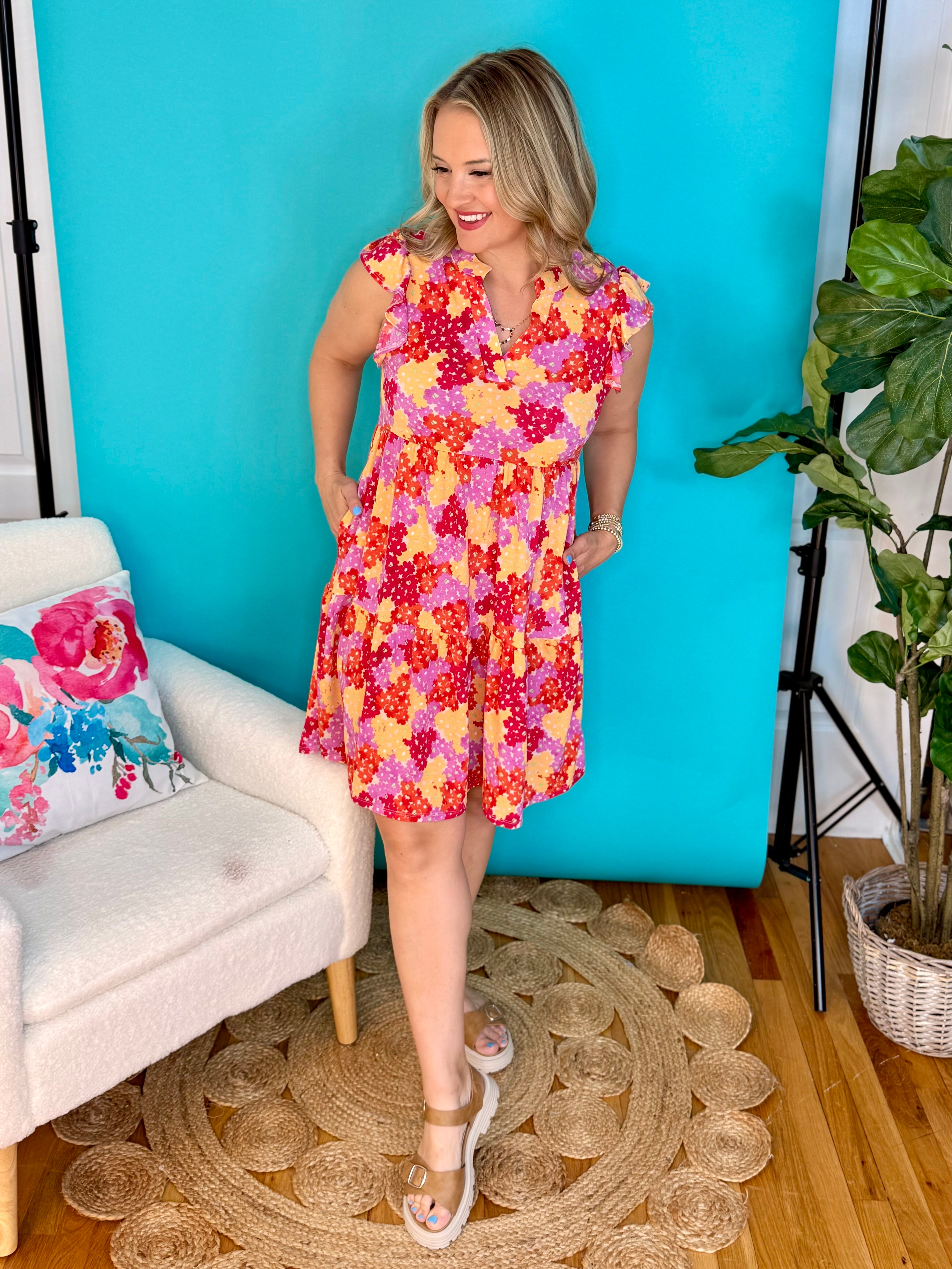Lizzy Tiered Forever Dress-180 Dresses-Dear Scarlett-The Lovely Closet, Women's Fashion Boutique in Alexandria, KY