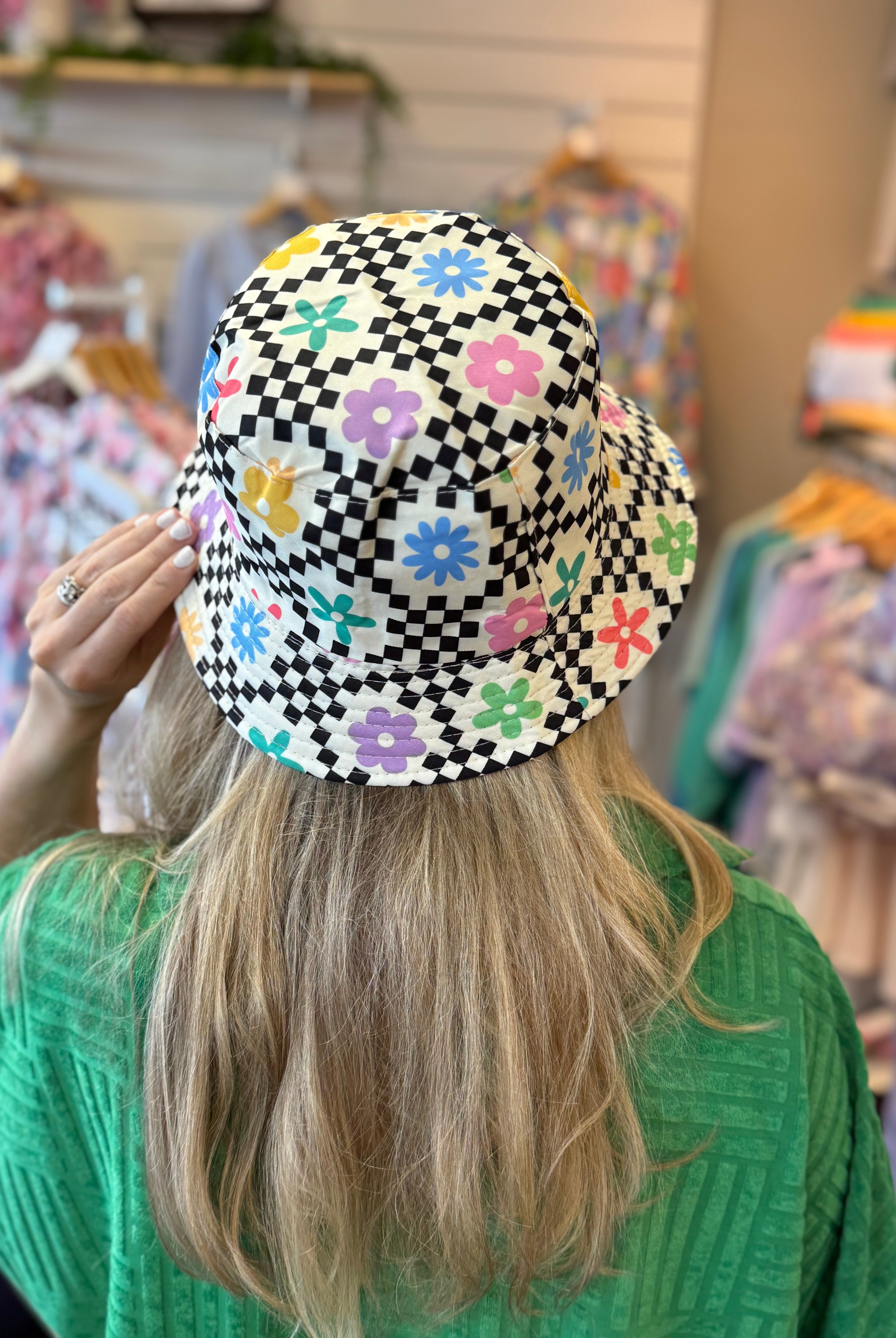 Retro Print Bucket Hat-The Lovely Closet-The Lovely Closet, Women's Fashion Boutique in Alexandria, KY